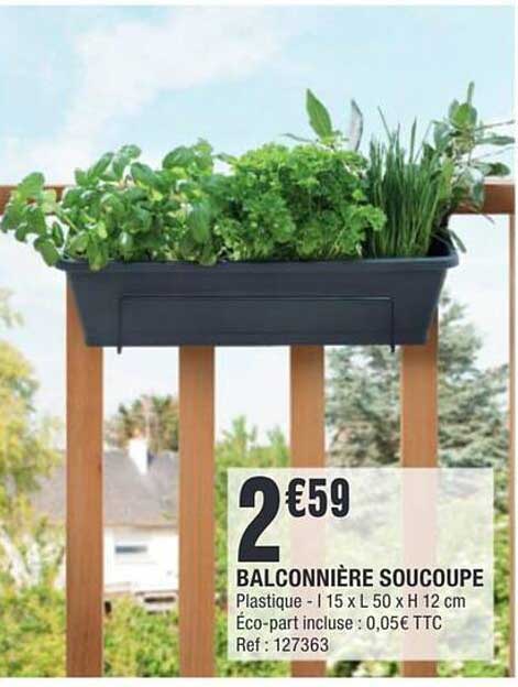 BALCONNIÈRE SOUCOUPE