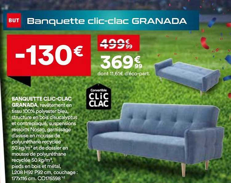 Banquette clic-clac GRANADA