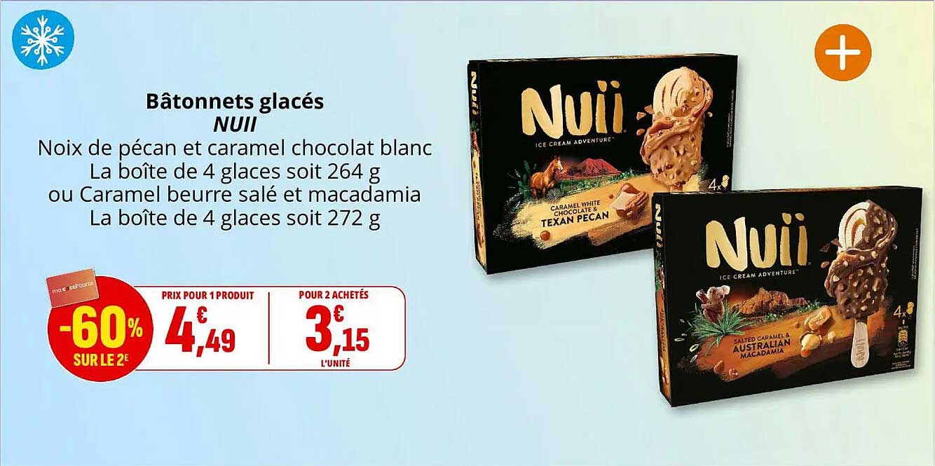 Bâtonnets glacés Nuii