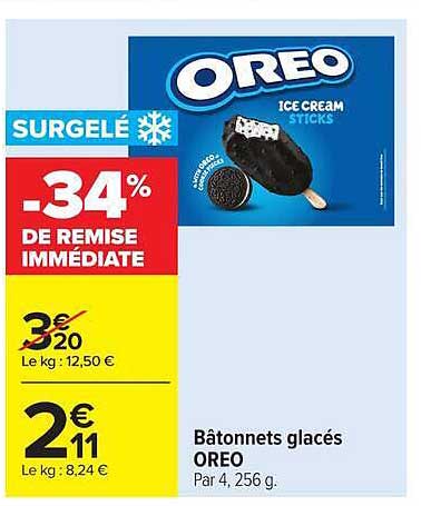 Bâtonnets glacés OREO