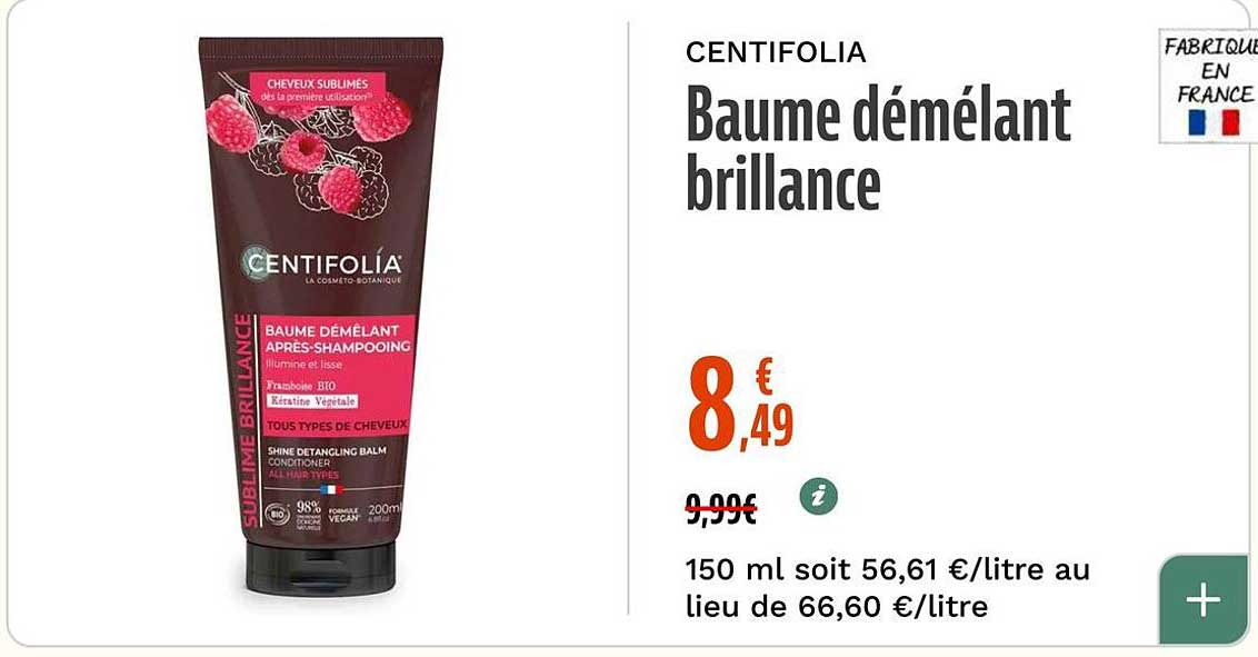 Baume démêlant brillance