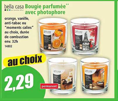 bella casa Bougie parfumée** avec photophore