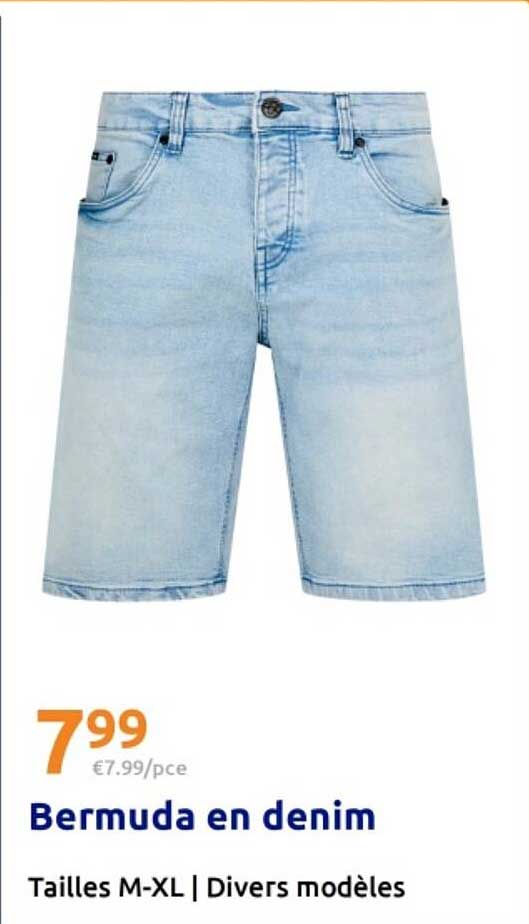 Bermuda en denim