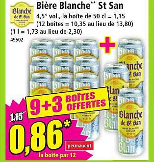 Bière Blanche** St San