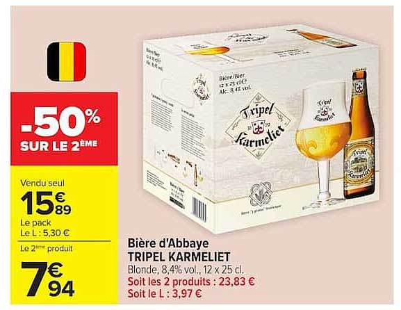 Bière d'Abbaye TRIPEL KARMELIET