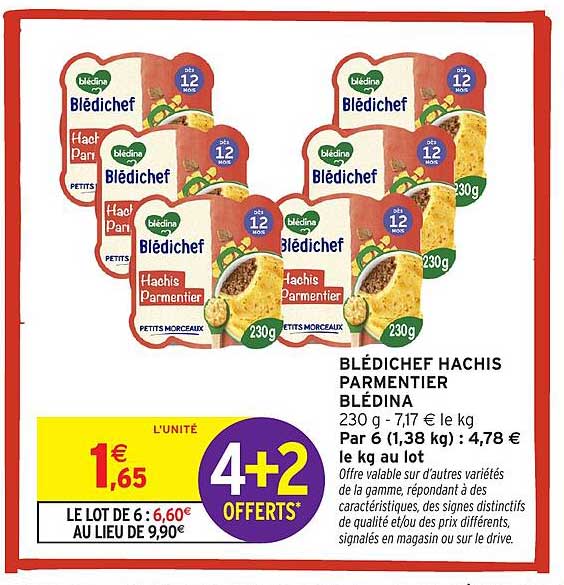 BLÉDICHEF HACHIS PARMENTIER BLÉDINA