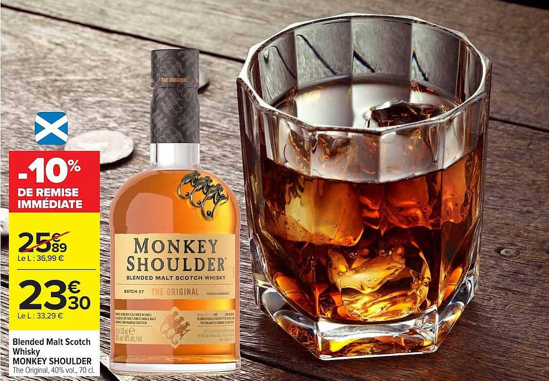Blended Malt Scotch Whisky MONKEY SHOULDER The Original, 40% vol., 70 cl