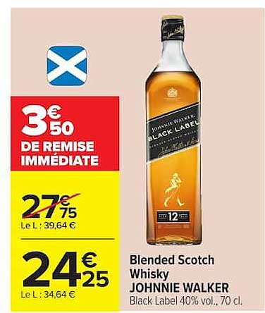 Blended Scotch Whisky JOHNNIE WALKER Black Label 40% vol. 70 cl