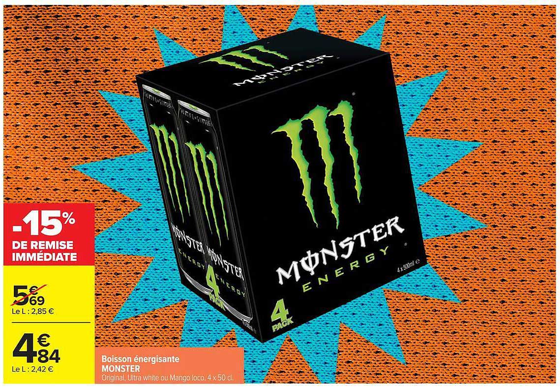 Boisson énergisante MONSTER