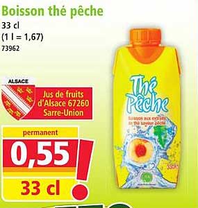 Boisson thé pêche