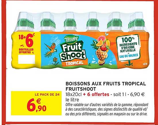 BOISSONS AUX FRUITS TROPICAL FRUITHOOT