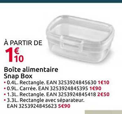 Boîte alimentaire Snap Box