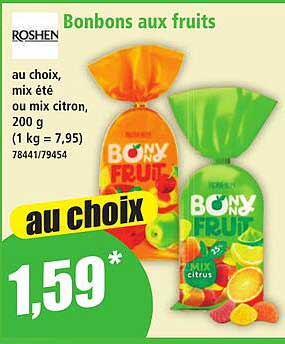 Bonbons aux fruits