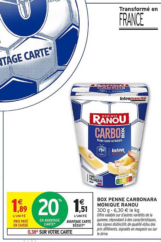 BOX PENNE CARBONARA MONIQUE RANOU