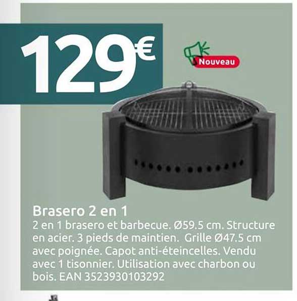 Brasero 2 en 1