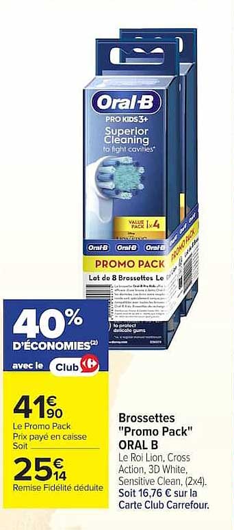 Brossettes "Promo Pack" ORAL B