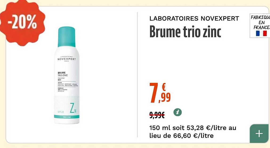 Brume trio zinc