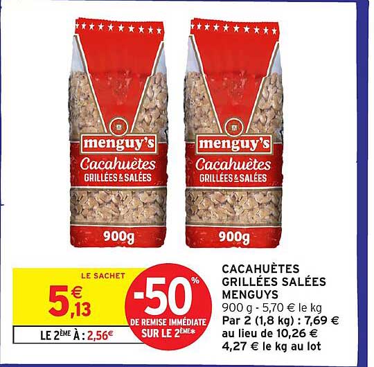 CACAHUÈTES GRILLÉES SALÉES MENGUY’S