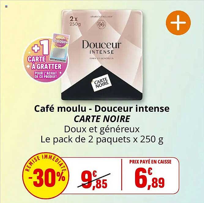 Café moulu - Douceur intense CARTE NOIRE