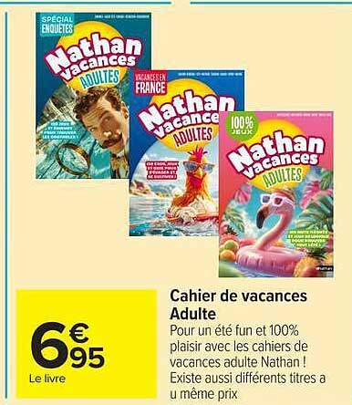 Cahier de vacances Adulte