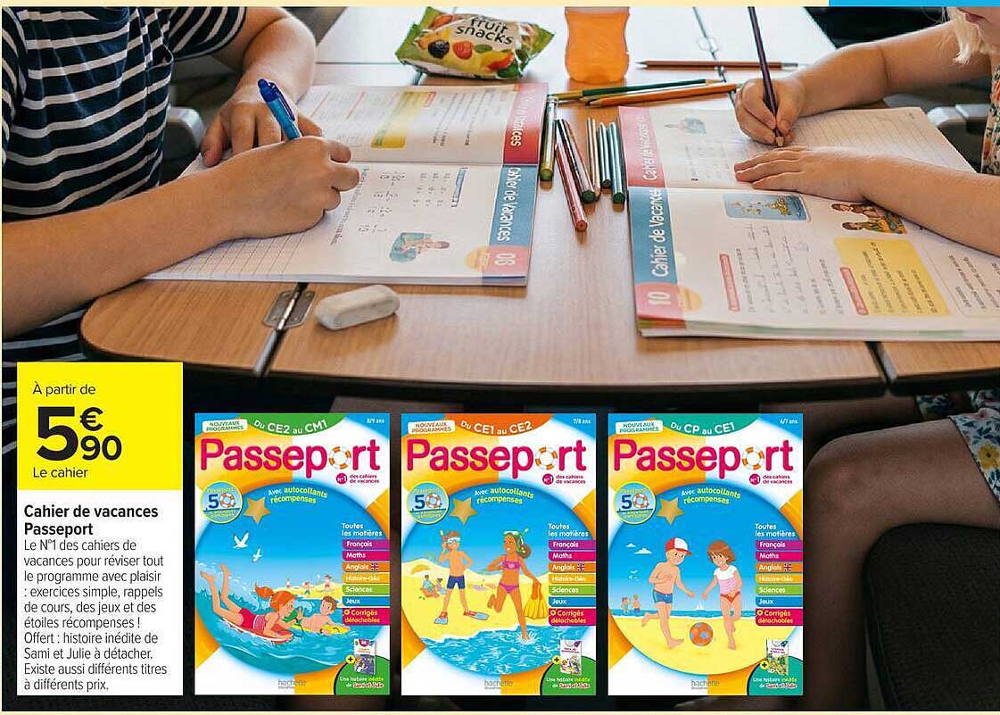 Cahier de vacances Passeport