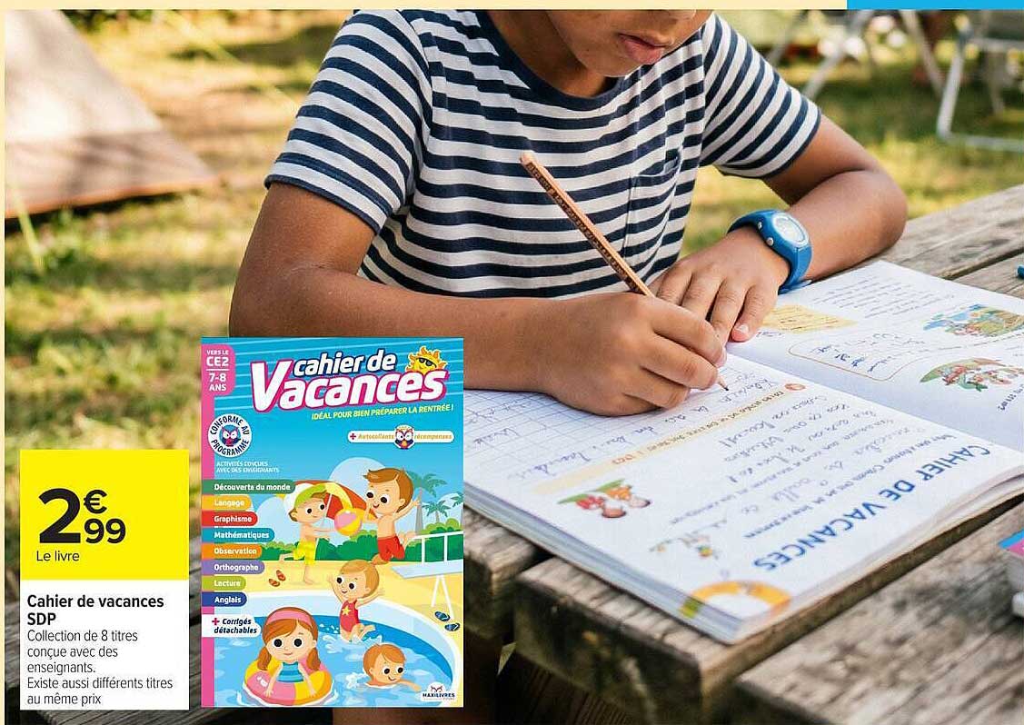 Cahier de vacances SDP