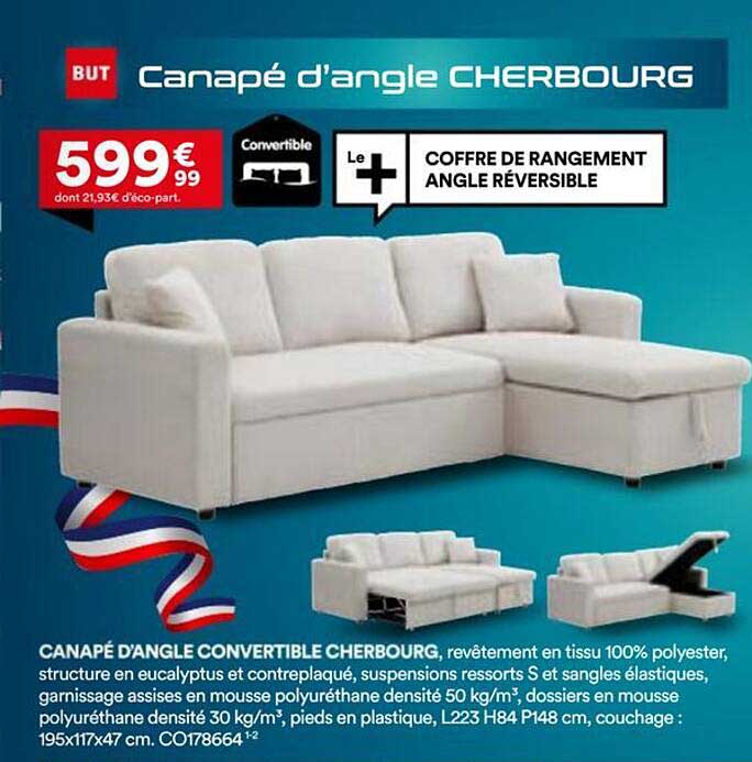Canapé d'angle CHERBOURG
