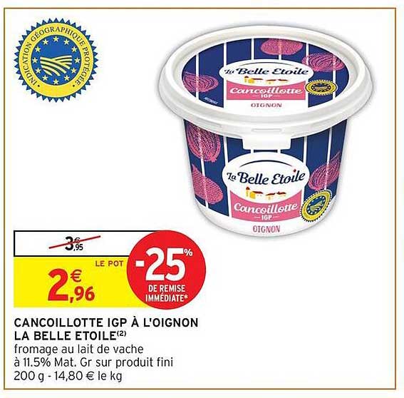 CANCOILLOTTE IGP À L’OIGNON LA BELLE ETOILE(2)