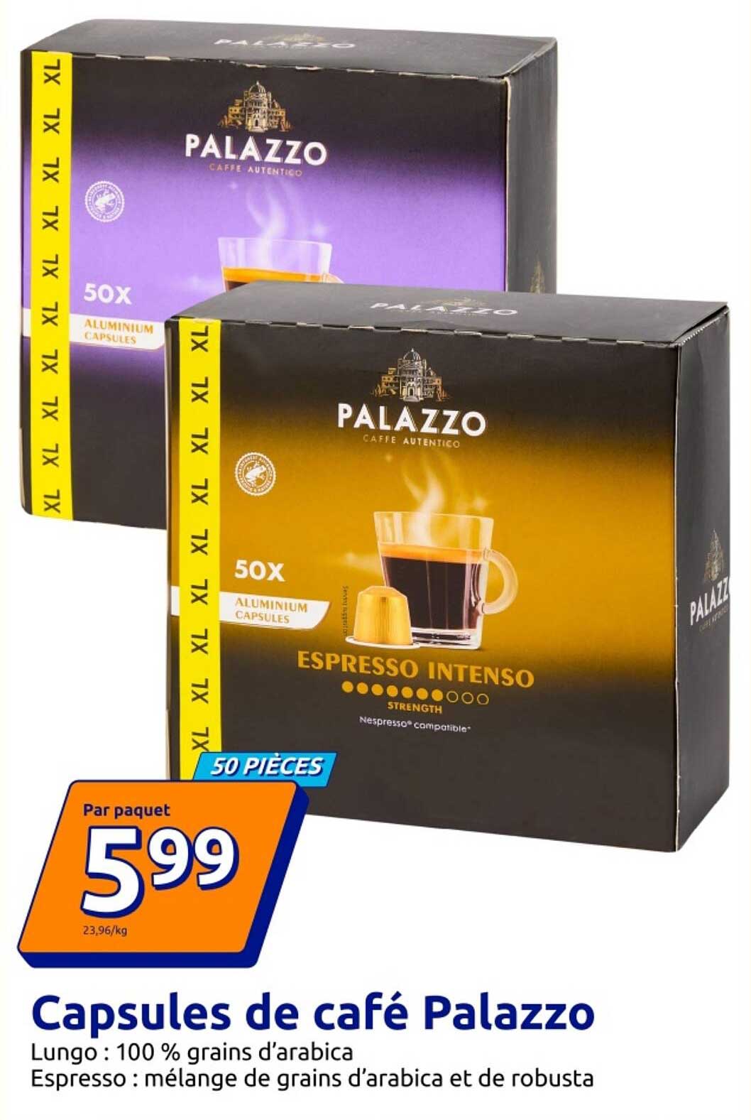 Capsules de café Palazzo