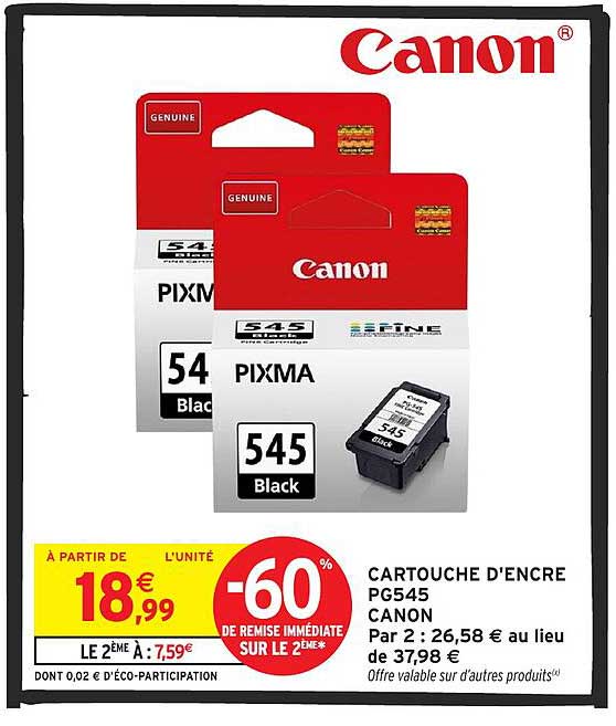 CARTOUCHE D'ENCRE PG545 CANON