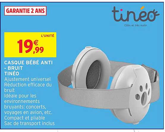 CASQUE BÉBÉ ANTI-BRUIT TINÉO