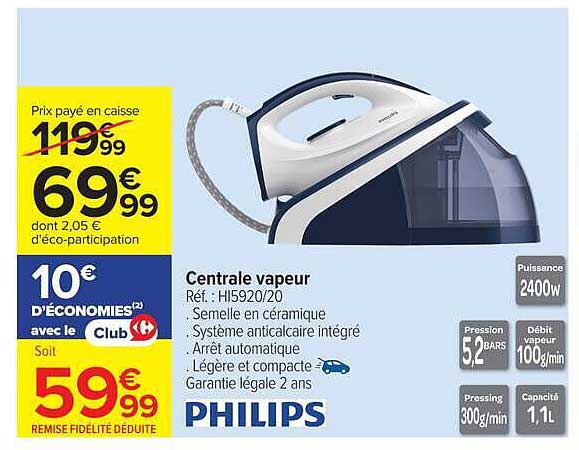 Centrale vapeur PHILIPS