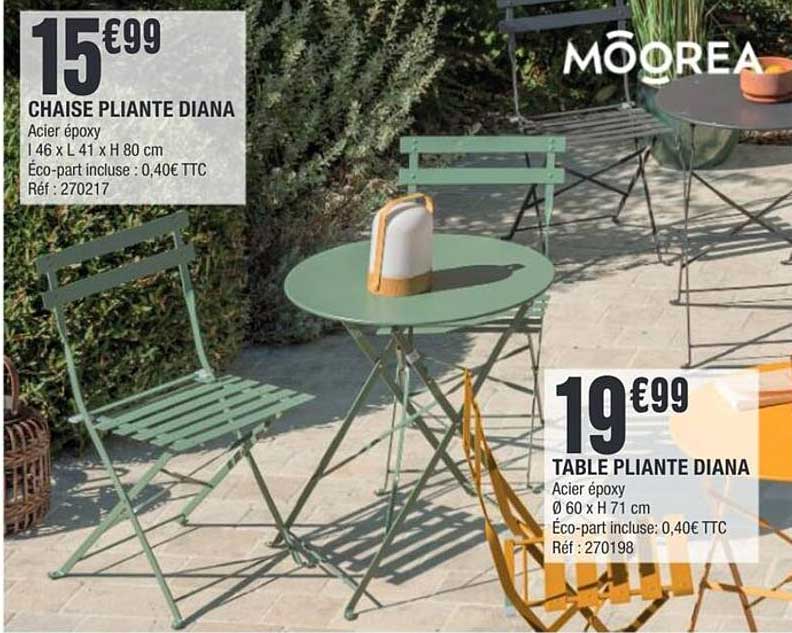 CHAISE PLIANTE DIANA