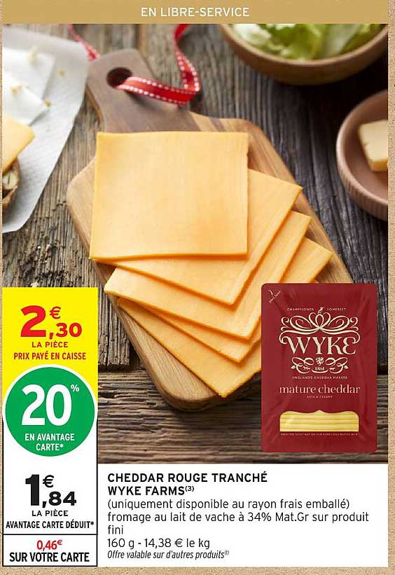 CHEDDAR ROUGE TRANCHÉ WYKE FARMS