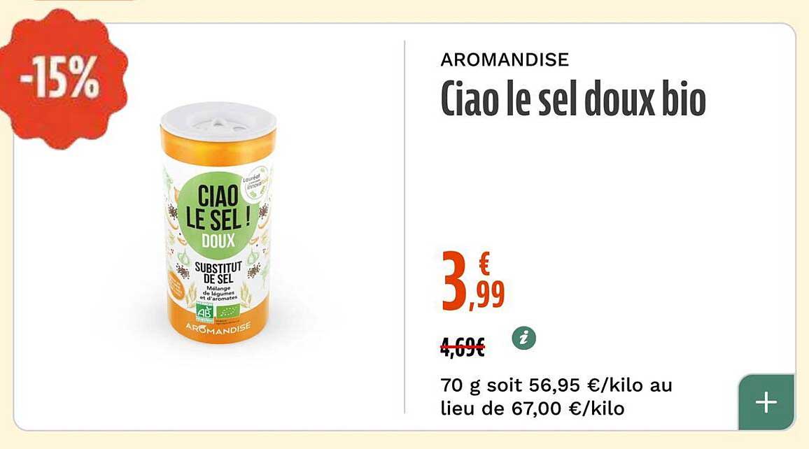 Ciao le sel doux bio