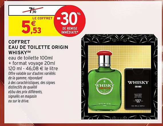 COFFRET EAU DE TOILETTE ORIGIN WHISKY(b)