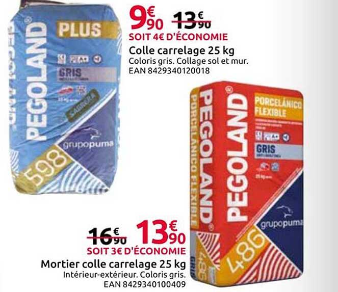 Colle carrelage 25 kg