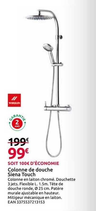 Colonne de douche Siena Touch
