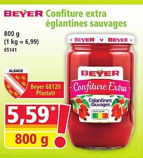 Confiture extra égla ntines sauvages