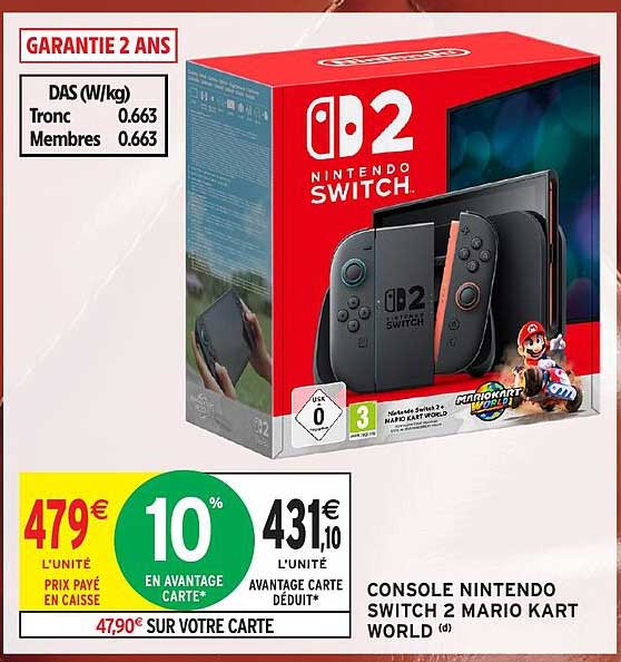 CONSOLE NINTENDO SWITCH 2 MARIO KART WORLD