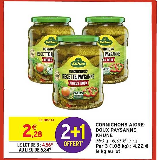 CORNICHONS AIGRE-DOUX PAYSANNE KÜHNE