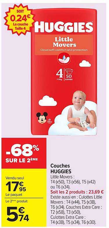 Couches HUGGIES Little Movers