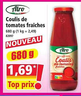 Coulis de tomates fraîches