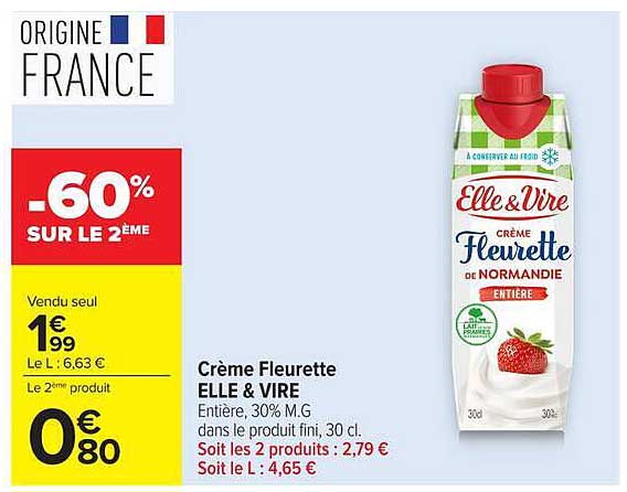 Crème Fleurette ELLE & VIRE