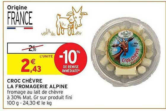 CROC CHÈVRE LA FROMAGERIE ALPINE