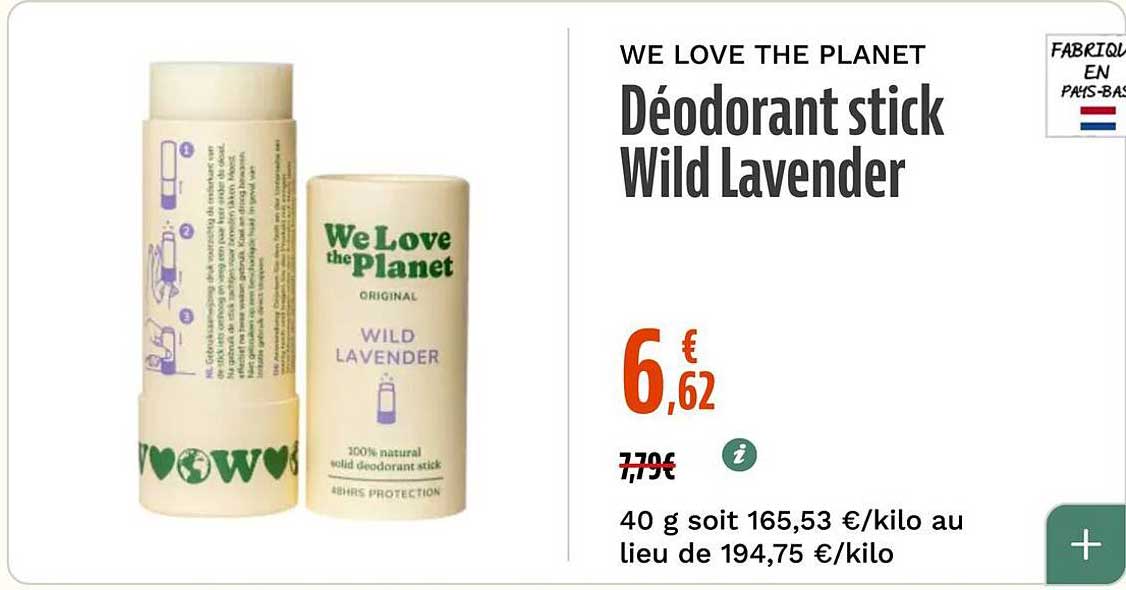 Déodorant stick Wild Lavender