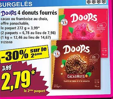 Doops 4 donuts fourrés