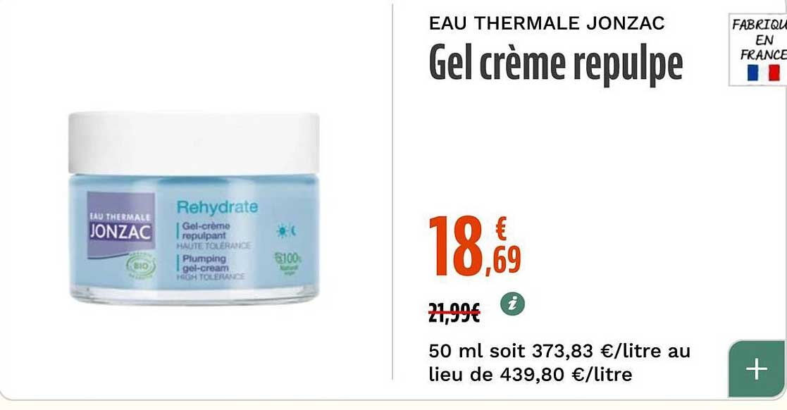 EAU THERMALE JONZAC Gel crème repulpe