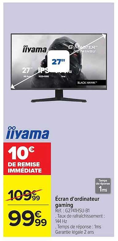 Écran d'ordinateur gaming