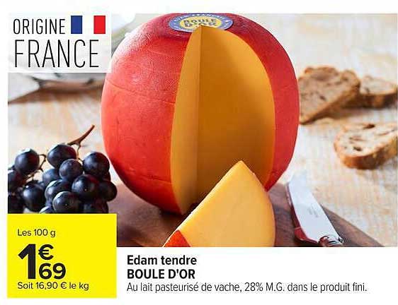 Edam tendre BOULE D'OR